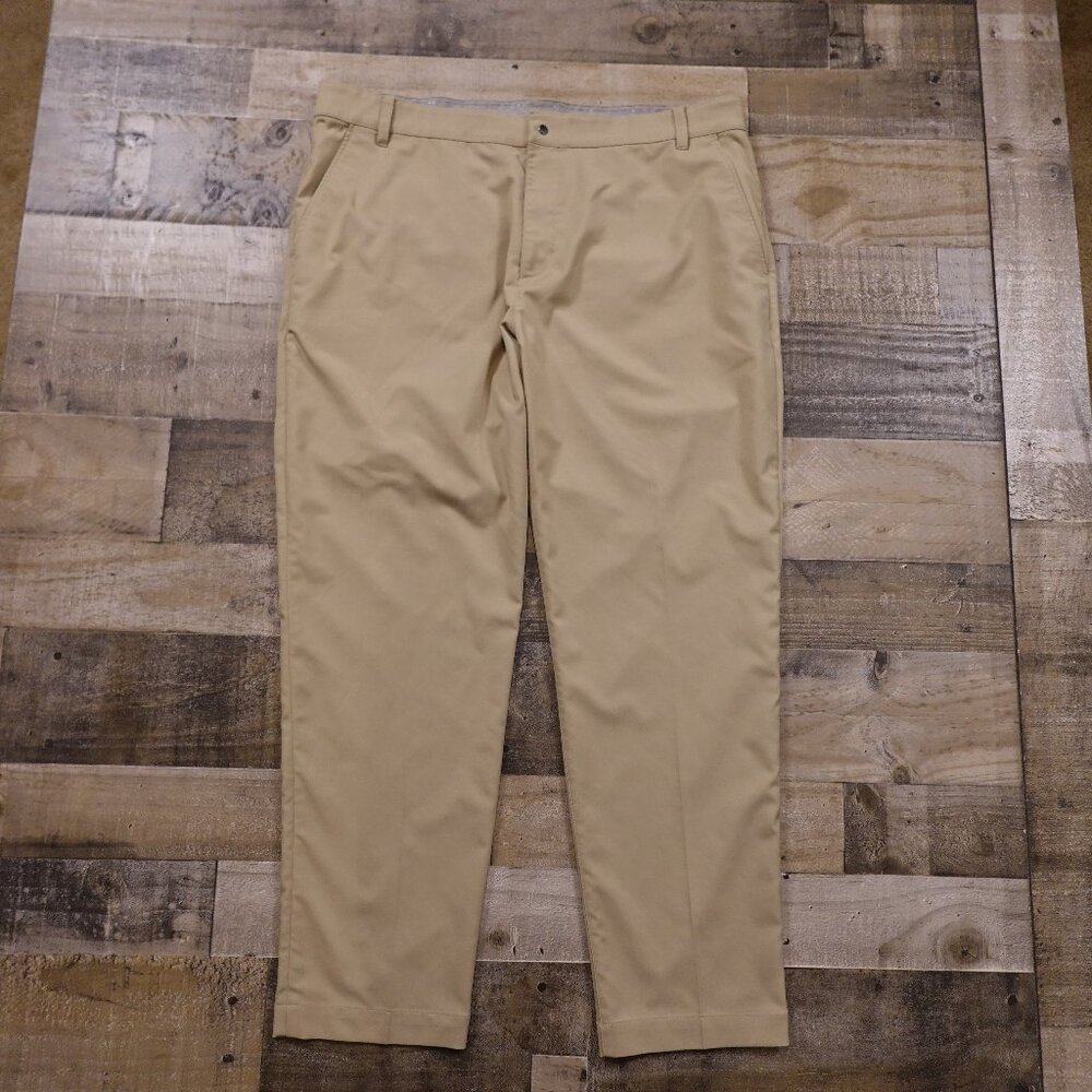 Nike Dri-FIT Victory Men’s Golf Pants 40x32 Beige Khaki Stretch Performance